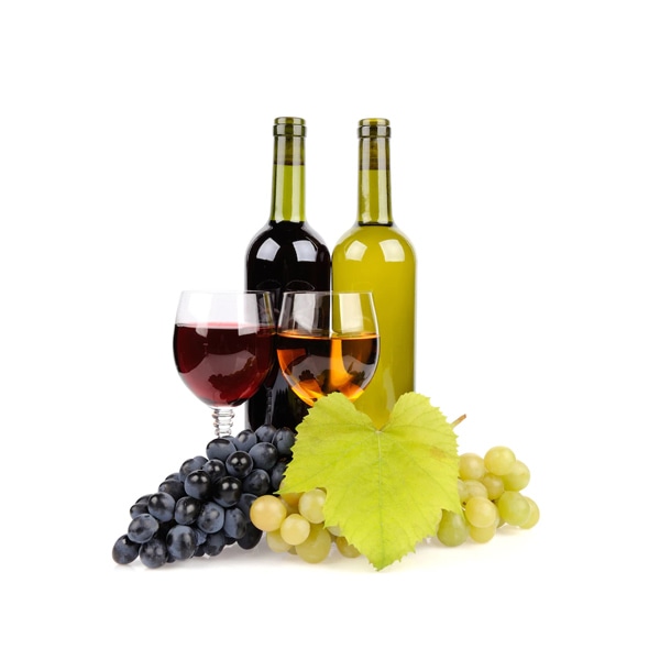 Wine typically from fermented grapes.