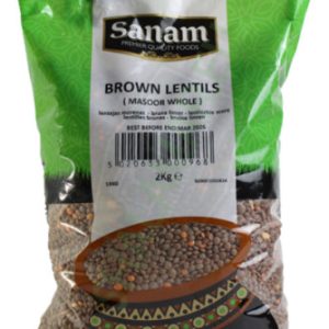 SANAM BROWN LENTILS 2KG