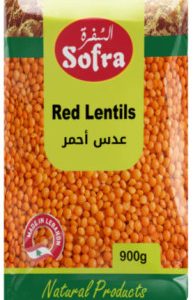 SOFRA RED SPLIT LENTILS 900G