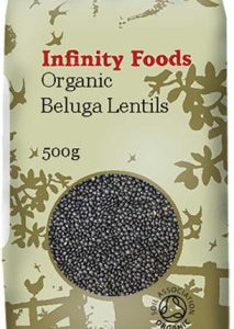 Infinity Foods Organic Beluga Lentils (Black) 500g
