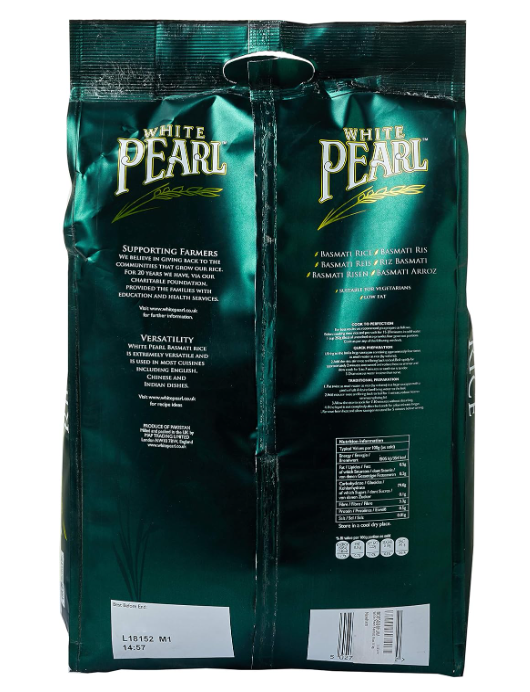 White Pearl Premium Basmati Rice 10Kg - Image 4